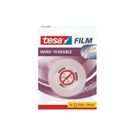 TAPE TESA FILM 19MMX25M BLISTER ASSURABLE À MAIN  6 MORCEAUX 57520-00000