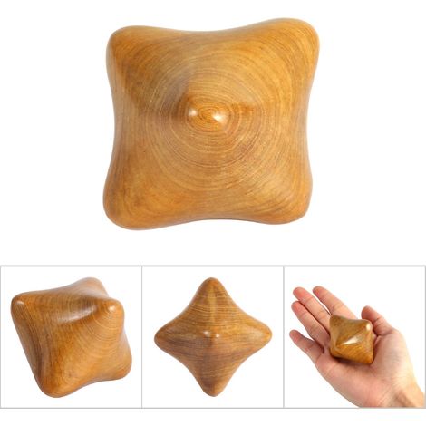Aromatisches sechseckiges Holzmassagegerät für thailändische Reflexzonenmassage und Akupressur (1/5)