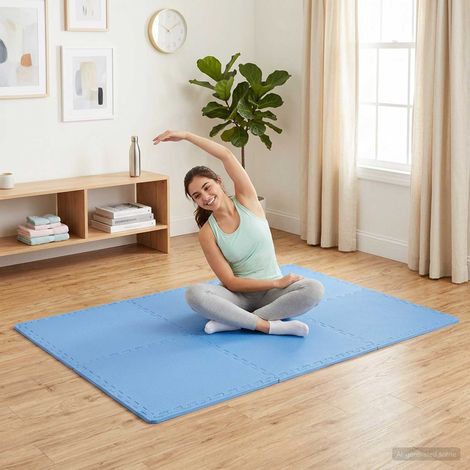 Teenpull – Fußmatten 24 pcs Blau 8,64 m² EVA-Schaum (1/5)
