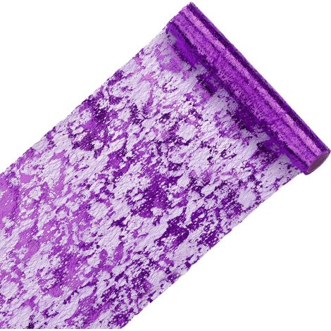 1 Chemin de table, maille métallisée, couleur dorée, polyester résistant, léger, pour mariage, fête, décoration de table (1/5)