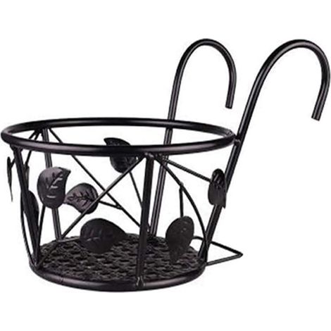 Paniers suspendus pour plantes Yosoo, support en métal robuste pots de fleurs, suspension jardin (1/5)