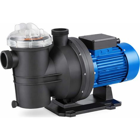 Wiltec Bomba de piscina 13200 l/h 370 W para piscinas de 50-80m ³, bomba con altura de elevación de 9 m, bomba de circulación para albercas