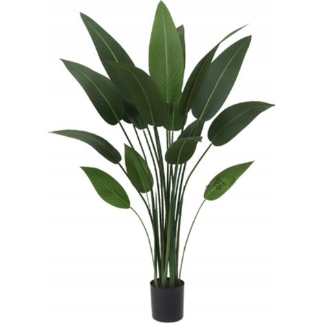 Künstliche Bananenpalme XXL in einem realistischen Topf (110 cm) (1/5)