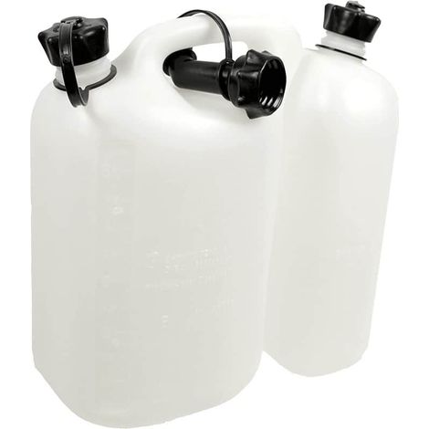 Jerrican double compartiment 5 L + 3 L blanc transparent - OREGON 562408 (1/4)