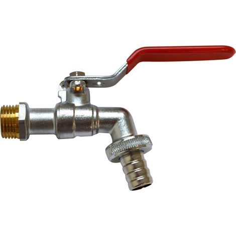 S&M 180064 - Rubinetto con valvola a Sfera M-1/2, con Attacco per Il Lucchetto, 3/4"