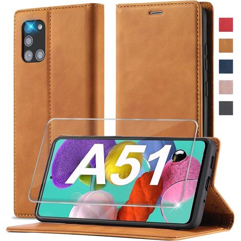 Coque portefeuille cuir pour Samsung Galaxy A51 4G avec support et fermeture magnétique (1/5)