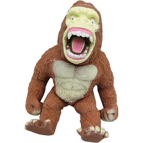 Figurine réaliste de singe gorille TPR anti-stress, jouet décompression pour animaux sauvages, modèle Wild Life Anime (1/5)