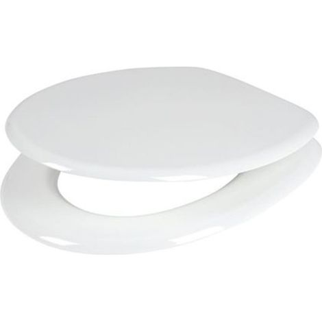 BURI WC-Sitz weiß Toilettendeckel Klodeckel Toilettensitz Klobrille MDF Brille Deckel