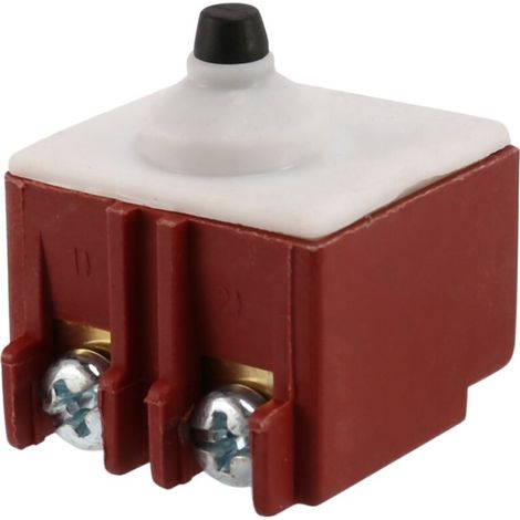 Interruptor de botón pulsador DPST para amoladora angular de 6-100 V CA 250 V 6 A 125 V/12 A (1/4)