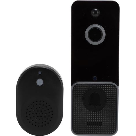 Caméra de Sonnette sans Fil, Vidéo Wi-FI HD 1080P 5G avec Nocturne, Détection de Mouvement, Changeur de Voix, Bidirectionnel, Alerte en Temps Réel pour la sécurité de (1/5)