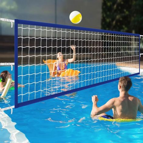 Filet de volley-ball de piscine amélioré, 4,57 m x 0,91 m, pour jeux de piscine enterrée pour adultes et famille, cadeau idéal pour l'été 2025, tissu épais (1/5)