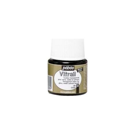 Peinture Vitrail - Pebeo - Or - 45ml - Transparent - Brillant