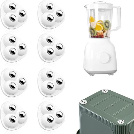 Appareil ménager avec roulette adhésive universelle, 8 pièces petites, roulettes 360° pour appareil (1/5)