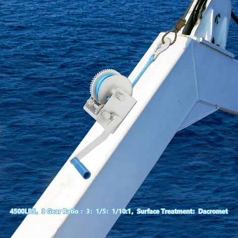 Handseilwinde bis 2041.17kg Winde mit 8m Drahtseil, Seilwinde handbetrieben, Handseilzug effizient, Forstseilwinde (1/5)