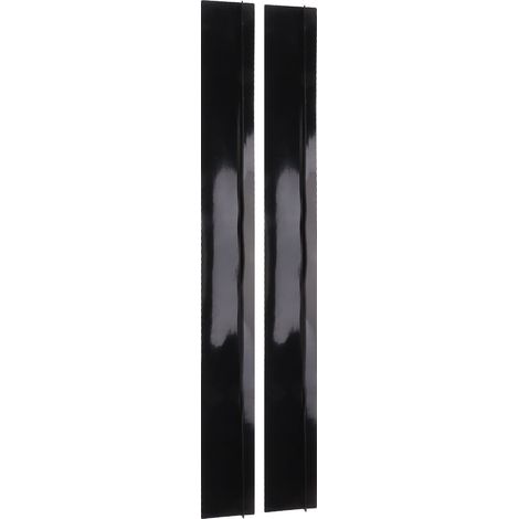 2 Pièces Bande de Remplissage Large pour Cuisine, Joint Anti-Huile en Silicone en Forme de T, Couvre-Espace pour Plaque de Cuisson, Noir, 53,3 cm / 21 pouces (1/5)