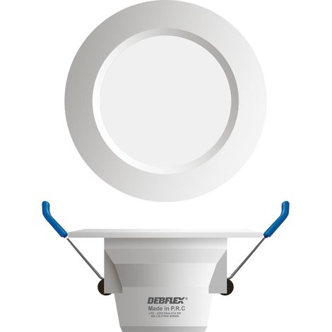 DEBFLEX - DOWNLIGHT Ø75MM SMD VERRE BLANC 5W TRIMAX 400LM - 600365