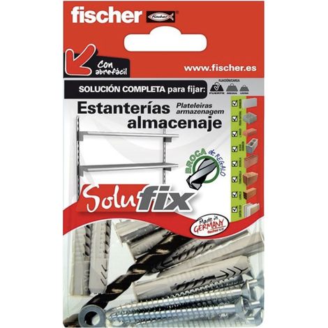 KIT FIJACIÓN ESTANTERIAS ALMACENAJE 502684 SOLUFIX FISCHER (1/2)