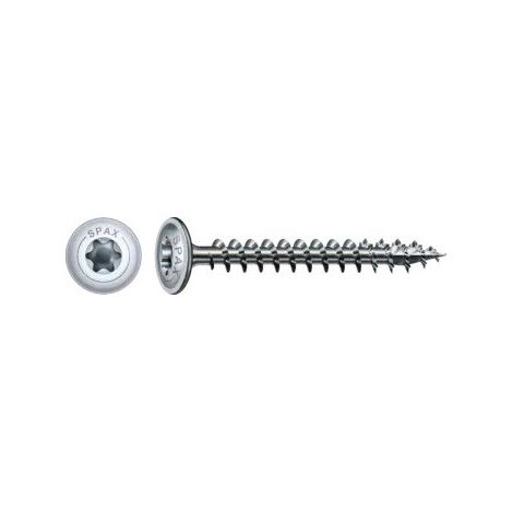 Spax Vis bois Tête disque TORX T30 6X60 Filetée sur 56 4CUT WIROX-30 pièces (1/2)