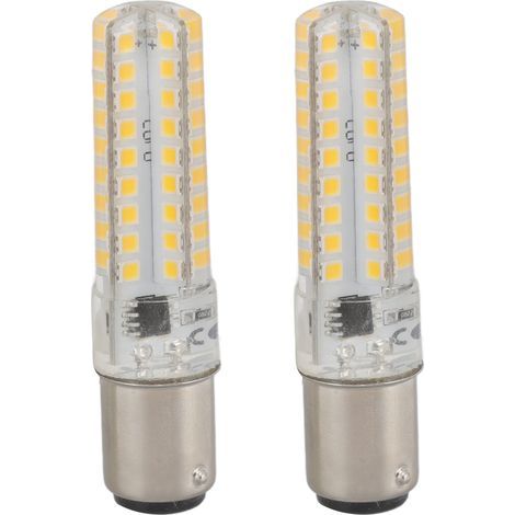 Ortviai Ampoule LED BA15D 5 W – 2 pièces, 450 lm, 72 LED, 220-240 V, pour éclairage intérieur, camping-car, remorque (1/5)