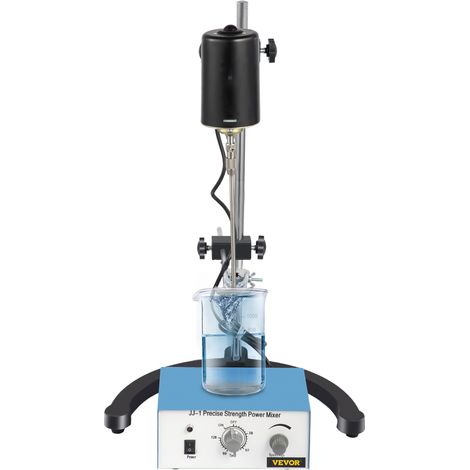 VEVOR Tuspuzz Agitador Electrico de Laboratorio 0-3.000 rpm Ajustable Agitador Mezclador de Laboratorio 100W 220V Mezclador Electrico Acero 202 para Productos Farmaceuticos, Biológicos, Cosmeticos, Te