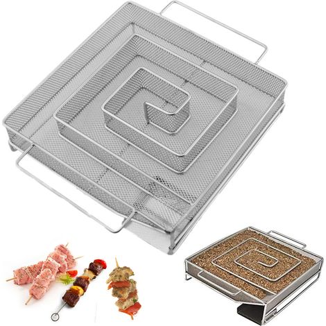 Générateur de fumée froide pour barbecue ou fumoir, poussière de bois, fumage à chaud et à froid, saumon brûlé (1/5)