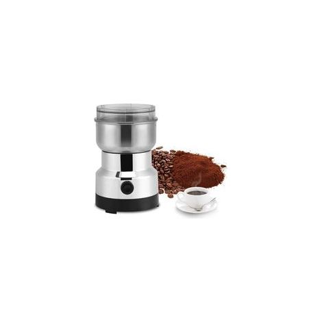 Moulin à café électrique en acier inoxydable – Hachoir multifonction pour grains de café, noix, céréales, graines de lin et épices – Mixeur puissant et silencieux pour cuisine française (1/5)