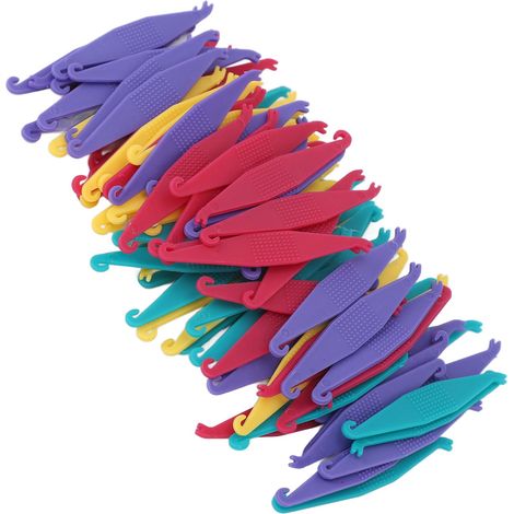 Lot de 100 élastiques dentaires jetables en plastique pour appareils orthodontiques. (1/5)