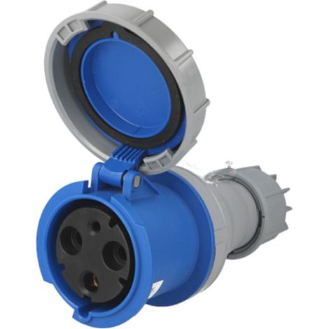 Prise femelle CEE monophasée, 3 x 125A, pour prolongateur IP67