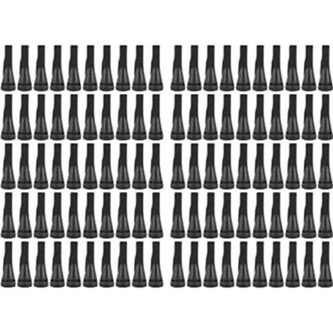 100 PCS Doigts De Plumeuse De Poulet pour Machine De Plumeuse De Volaille, Épilation en Poultry Epilator Caoutchouc Doigt Plumeuse Picker pour Poulet, Canard, Plumes D'oies (Le Noir) (1/5)