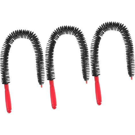 Lot De 3 Tubes De Brosse De Nettoyage Flexibles Brosse Longue pour Climatiseur Machine À Laver Bouteilles Vases (1/5)