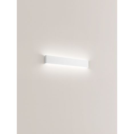 Applique murale LED en aluminium blanc, design moderne, 20W, 1800Lm, 3000°K, éclairage intérieur IP20, 61cm de longueur par la marque Perenz.