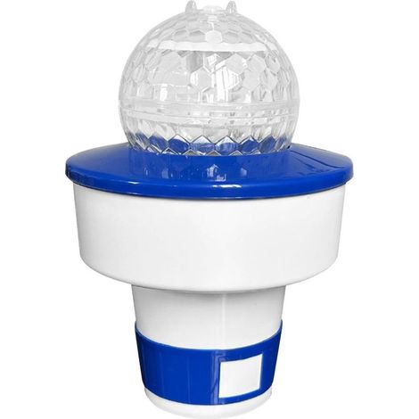 Distributeur flottant de chlore – avec lumière solaire – flotteur – garde la piscine propre