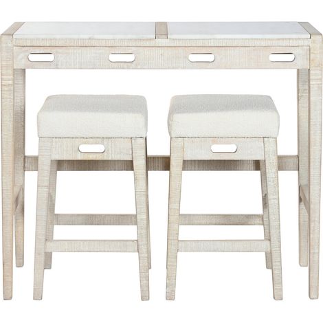 Barra Cocina Set 3 Mango 112X40X96 Taburetes (1/5)