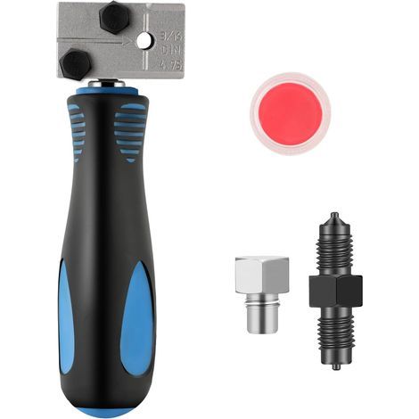 Outil d'évasement double 3/16", extenseur de tuyau portable avec tête en métal, compact et léger, conçu pour les conduites de frein automobiles et les applications sur le terrain. (1/3)