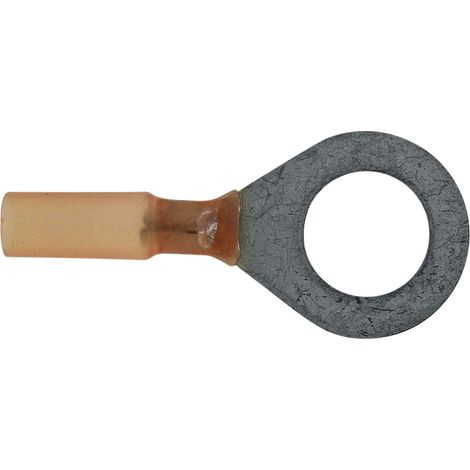 Crimp-Ösenverbinder, teilisoliert, M6, 6,5 mm, 0,5–1,5 mm², 25 Stück