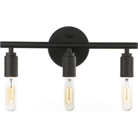 Spiegelkopflampe, dreiköpfige Wandlampe, industrieller Wind, LED-Lampe, 110 - 240 V mit 4 W Lichtquelle