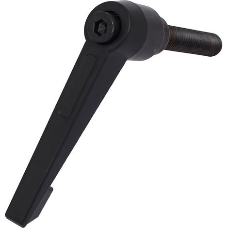 M10x80mmx50mm verstellbarer Hebelgriff Außengewinde Maschinengewinde noir (1/3)