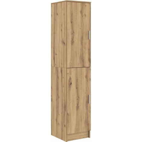 Maison Exclusive - Aparador alto Roble artesanal 35 x 39 x 168 cm