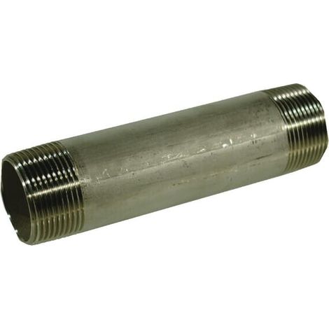 Racor con contera inox 1/2"x80mm UNIVERSAL FG231280RVS