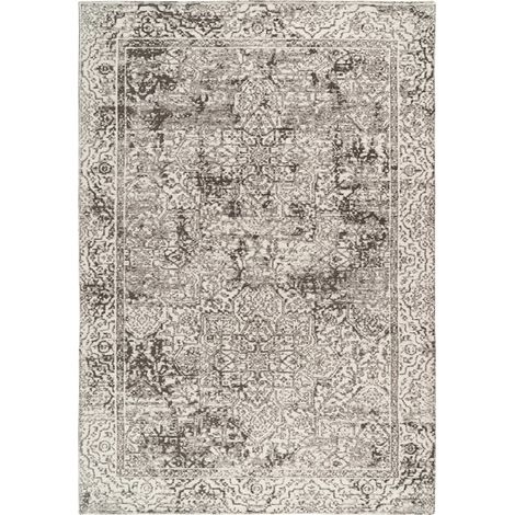 Tapis oriental gris à poils courts doux intérieur - 230 x 160 cm (1/4)