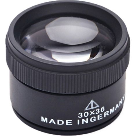 30X Loupe de Bijoux,Métal Portable Grossissement Optique,Loupe de Poche pour Pièces de Monnaie Timbres Bijoux Montre (1/5)