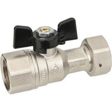 VALVOLA A SFERA DIRITTA A PASSAGGIO TOTALE FF DADO MOBILE 3/4 x 3/4