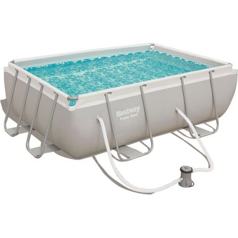 Piscina fuori terra rettangolare con filtro a cartuccia, 282x196x84 cm per giardino compatto - Bestway