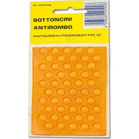 BOTTONCINI PARACOLPO ANTIROMBO TRASPARENTE D.10X3 (PZ.50)