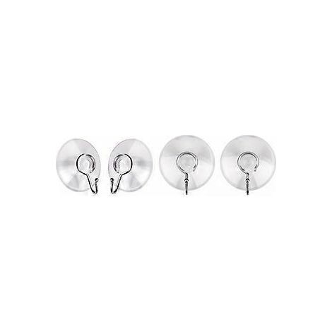 Set mit Saugnäpfen und Haken – Transparent. Für Fenster, Badezimmer und Küchen. (1/5)