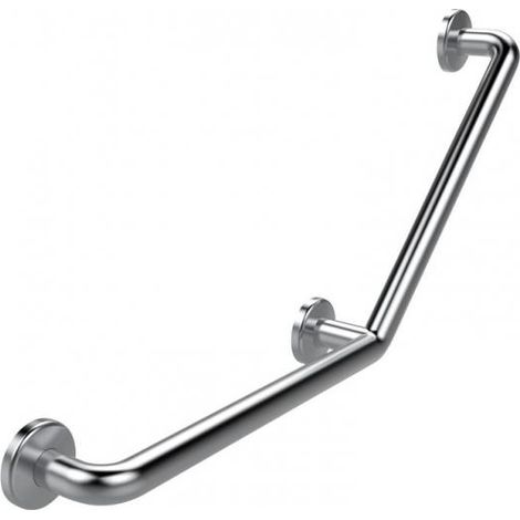 Barre coudée 135° inox brossé de diamètre 32mm - 400 x 400 mm (1/2)