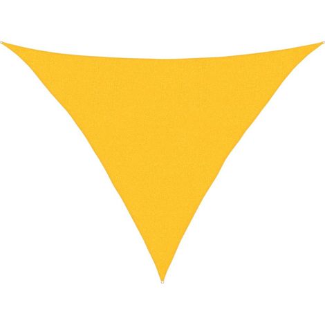 Sonnensegel 160 g/m² Dreieckig Gelb 2,5x2,5x3,5 m HDPE vidaXL