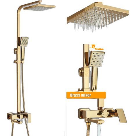 Ensemble de Douche de Salle de Bain, Fonctionnalité 3 Voies, Hauteur Réglable (1/2)
