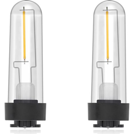 Lámparas solares de repuesto (3V), luz blanca cálida (3000K), para jardín, entrada de vehículos, patio, etc., paquete de 2 (1/5)