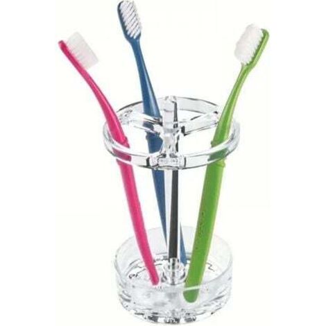 Porta dentifricio da bagno, porta spazzolino in plastica, pratico e semplice ripiano portaoggetti di alta qualità, trasparente